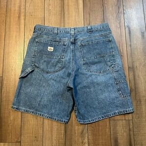 Vintage Lee Dungarees Baggy Carpenter Jean Shorts Jorts size 38